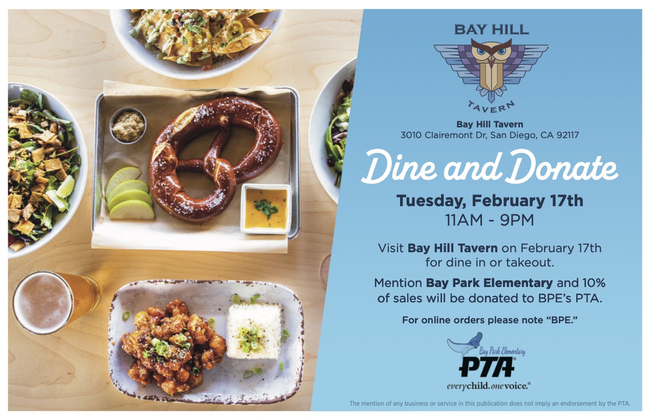 Bay Hill Tavern Dine & Donate
